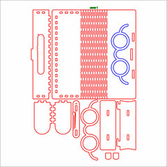 Glasses box - Ready to cut file Glasses box