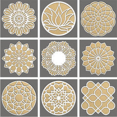 Viral Rangoli Design Bundle For Laser Machine - Ready to cut files