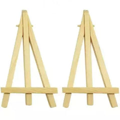 Mini Wood Display Easel Natural Craft Table Stand 6 inch x 4.5