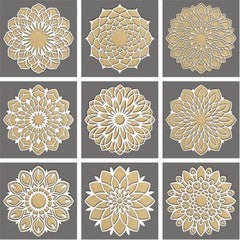 Viral Rangoli Design Bundle For Laser Machine - Ready to cut files