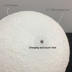 3D Print Moon Lamp LED moon light gift