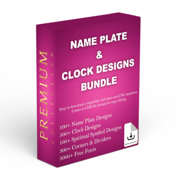 NAME PLATE & CLOCK DESIGN BUNDLY