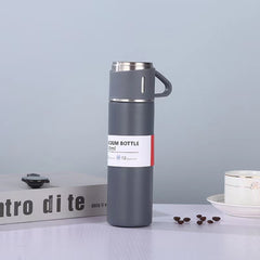 500ML Stainless Steel Vacuum Flask Gift Set Office Business Style Thermos Bottle Outdoor Hot Water Thermal Insulation Couple Cup