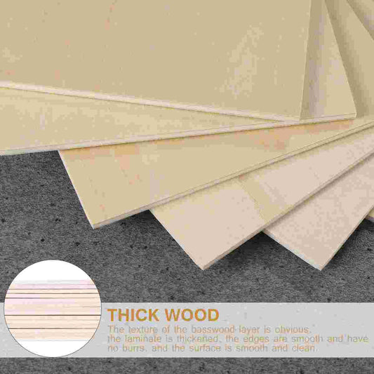 Mdf Unfinished Unpainted Basswood Thin Wood Sheet