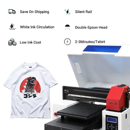 Direct To Garment Printer A3 DTG Cotton T-shirt Printing Machine With XP600/ i1600 Printhead