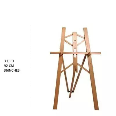 EKTA STATIONERY Easel Wooden Canvas Painting Stand 3 to 6 Feet |Sturdy| Foldable