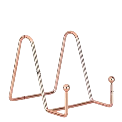 Display Metal Rosgold Stands  ( size - 4.5 inch)]