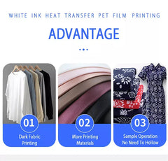 dtf printer white ink heat transfer pet film printing