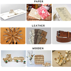 paper engraving
leather engraving
wood cutting and engraving 
laser machine