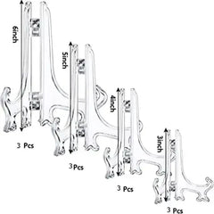 Plastic easels Plate Display Stands ( size - 5 inch for 12pc)