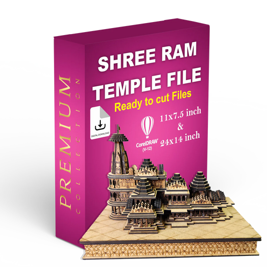 Shree Ram Temple Files for Laser Machine - Ready To Cut