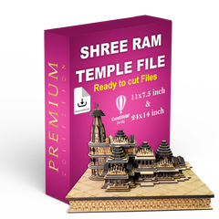 Shree Ram Temple Files for Laser Machine - Ready To Cut