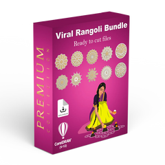 Viral Rangoli Design Bundle For Laser Machine - Ready to cut files