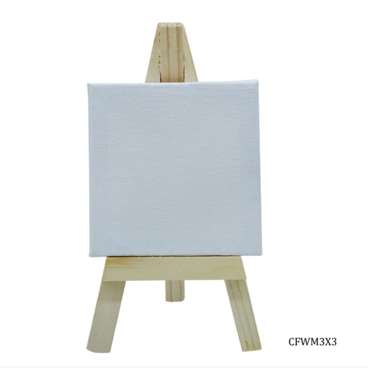 Canvas Frame With Mini Easel Combo (size - 3X3 Inch )